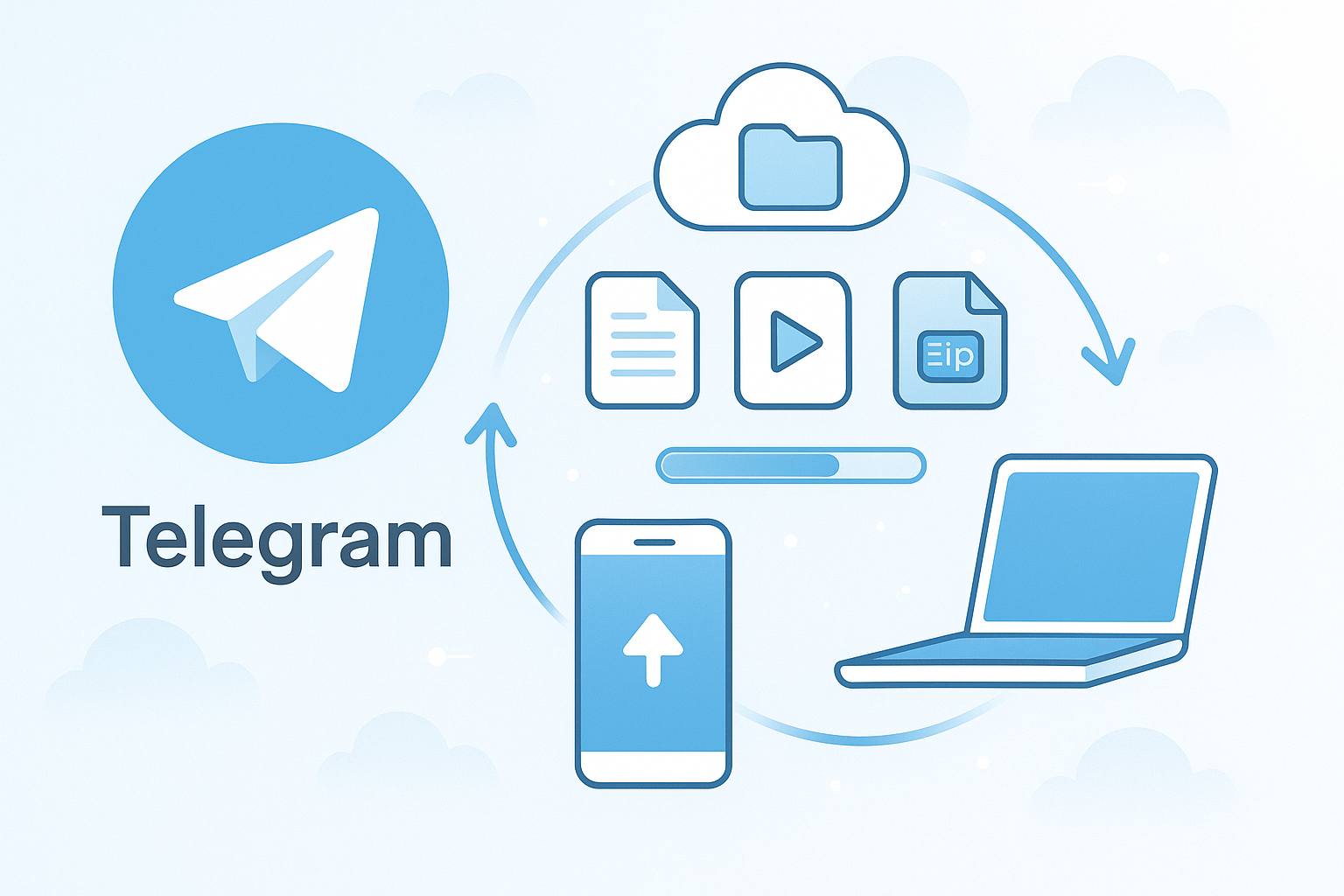 Telegram 大文件传输技巧