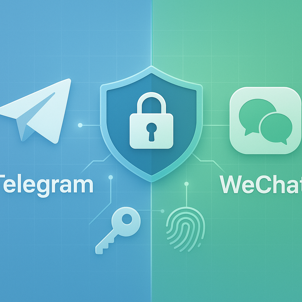 Telegram与微信隐私与安全对照