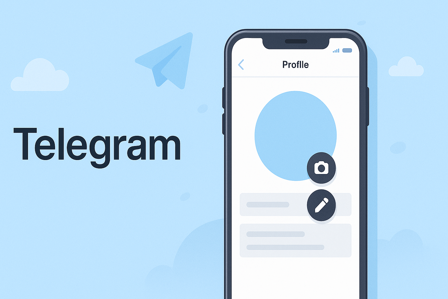 Telegram怎么设置头像？