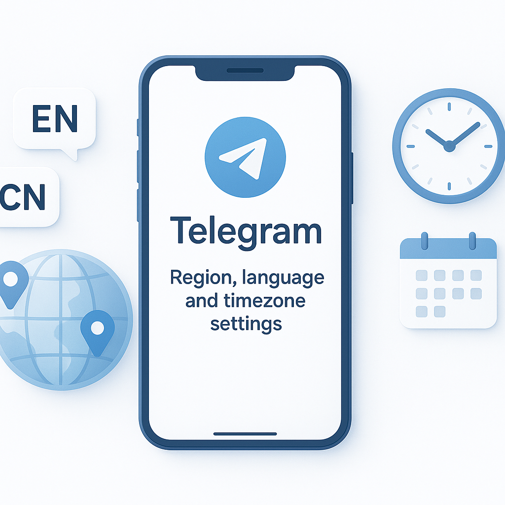 Telegram修改语言与时区